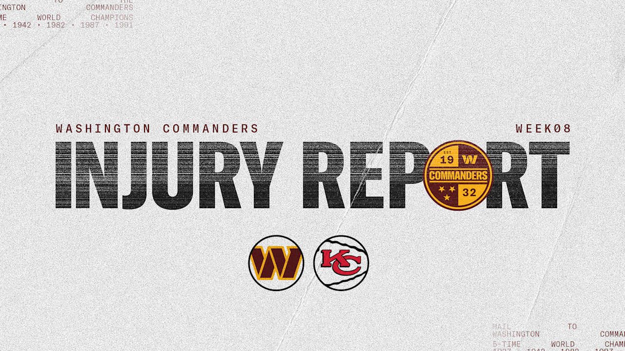 Commanders vs. Chiefs Week 8 injury report