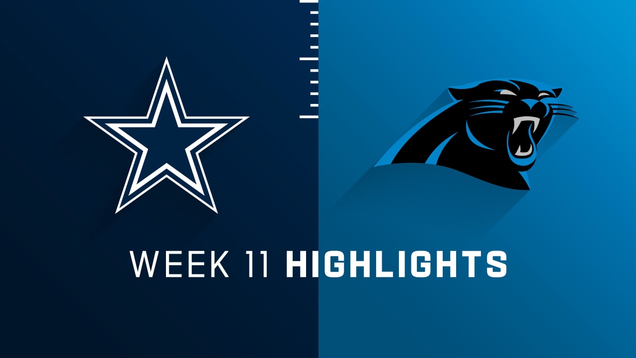 Cowboys vs Panthers Highlights Week 11