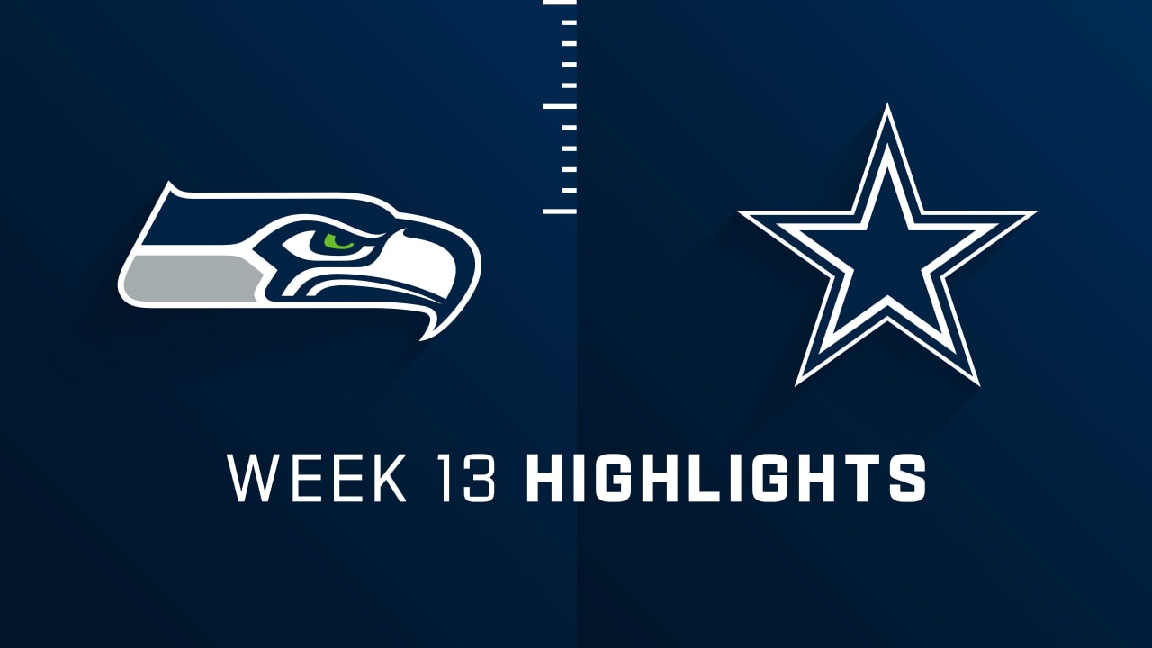 Seahawks vs Cowboys Highlights Week 13