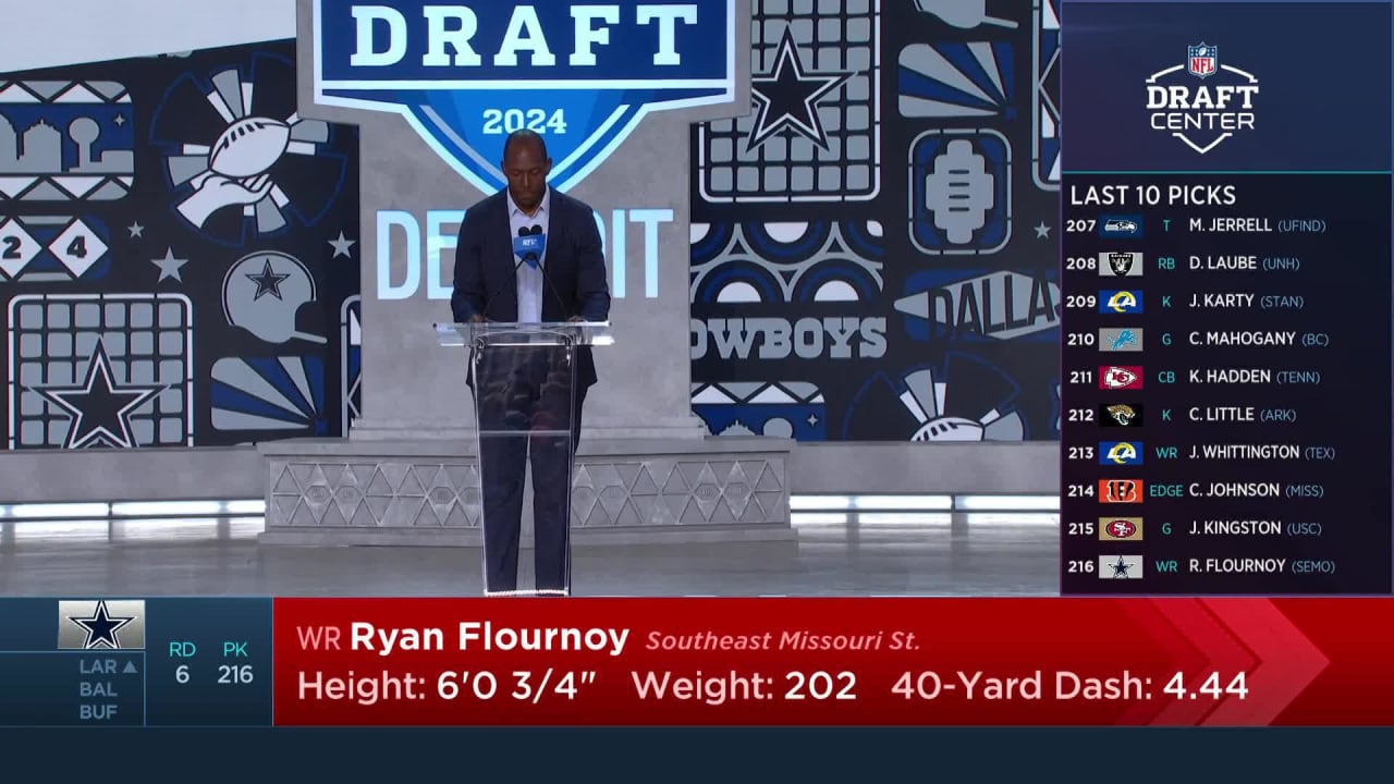 Cowboys Select Ryan Flournoy with No. 216 Pick