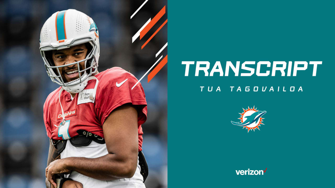 Transcript Tua Tagovailoa's Media Availability November 1
