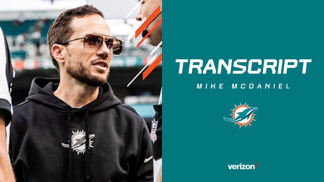 Transcript | Mike McDaniel's Media Availability - Vimarsana News