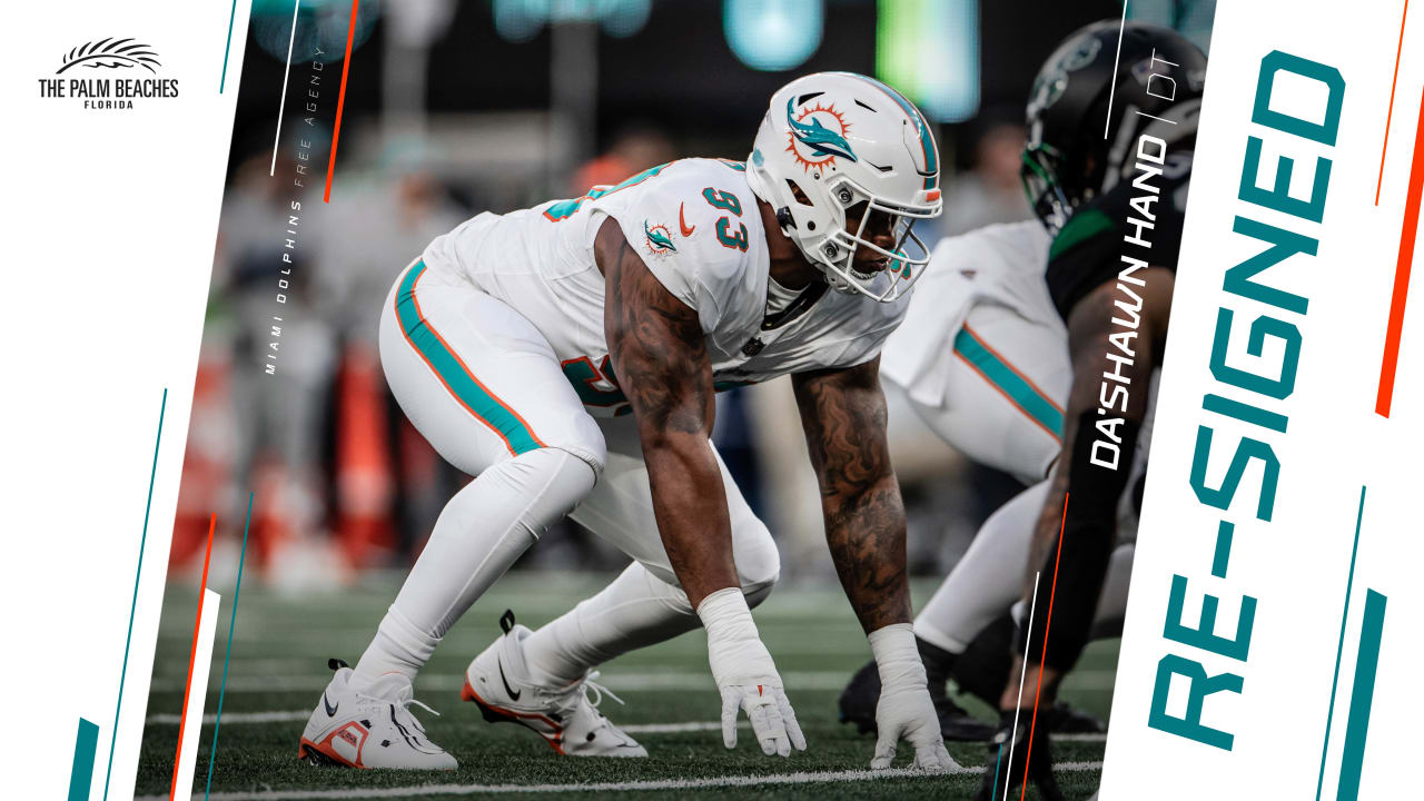 Miami Dolphins Re-Sign Da'Shawn Hand