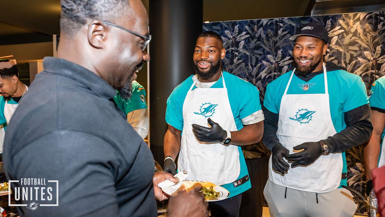 Miami Dolphins Host Thanksgiving Dinner presented by Goya for Local Families at Hard Rock Stadium