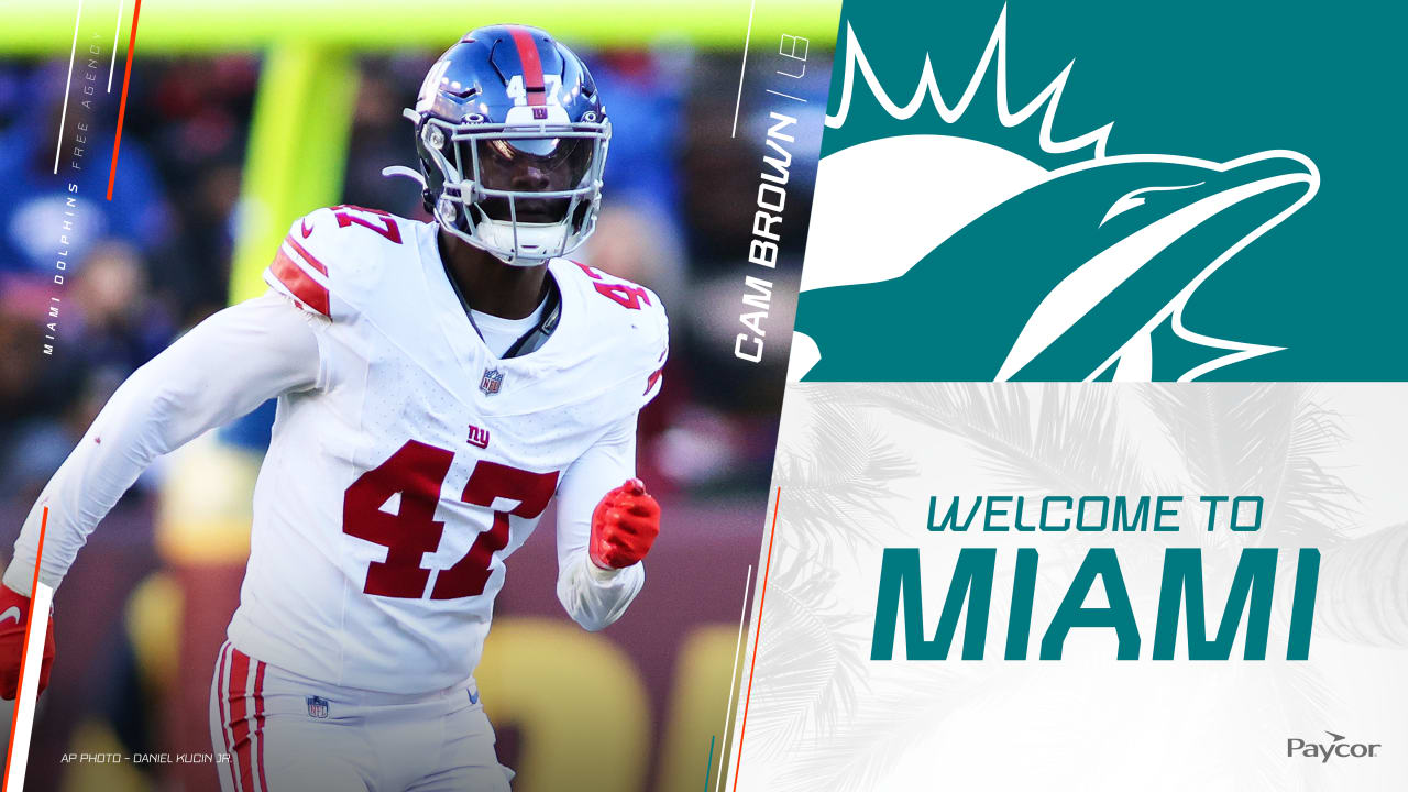 Miami Dolphins Sign Cam Brown