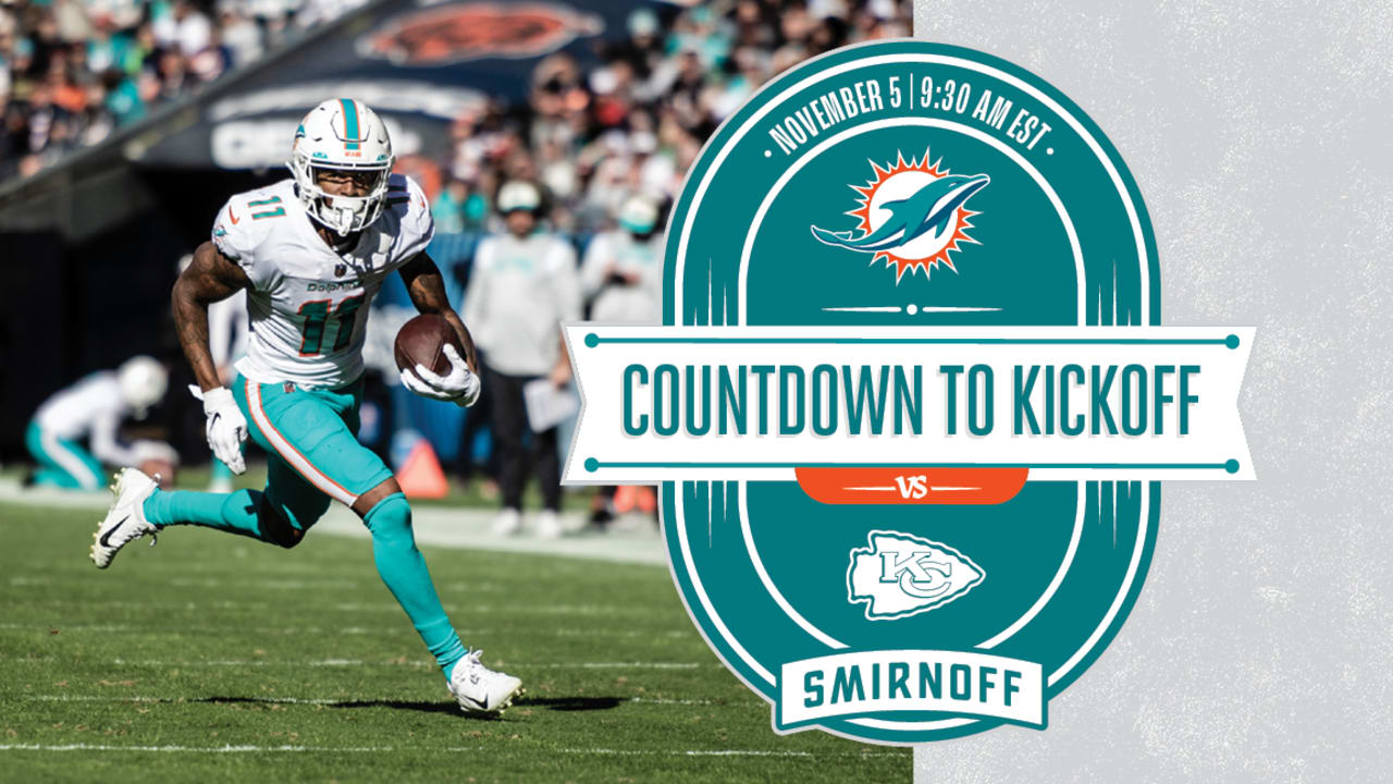 Miami Dolphins at Kansas City Chiefs: Countdown to Kickoff