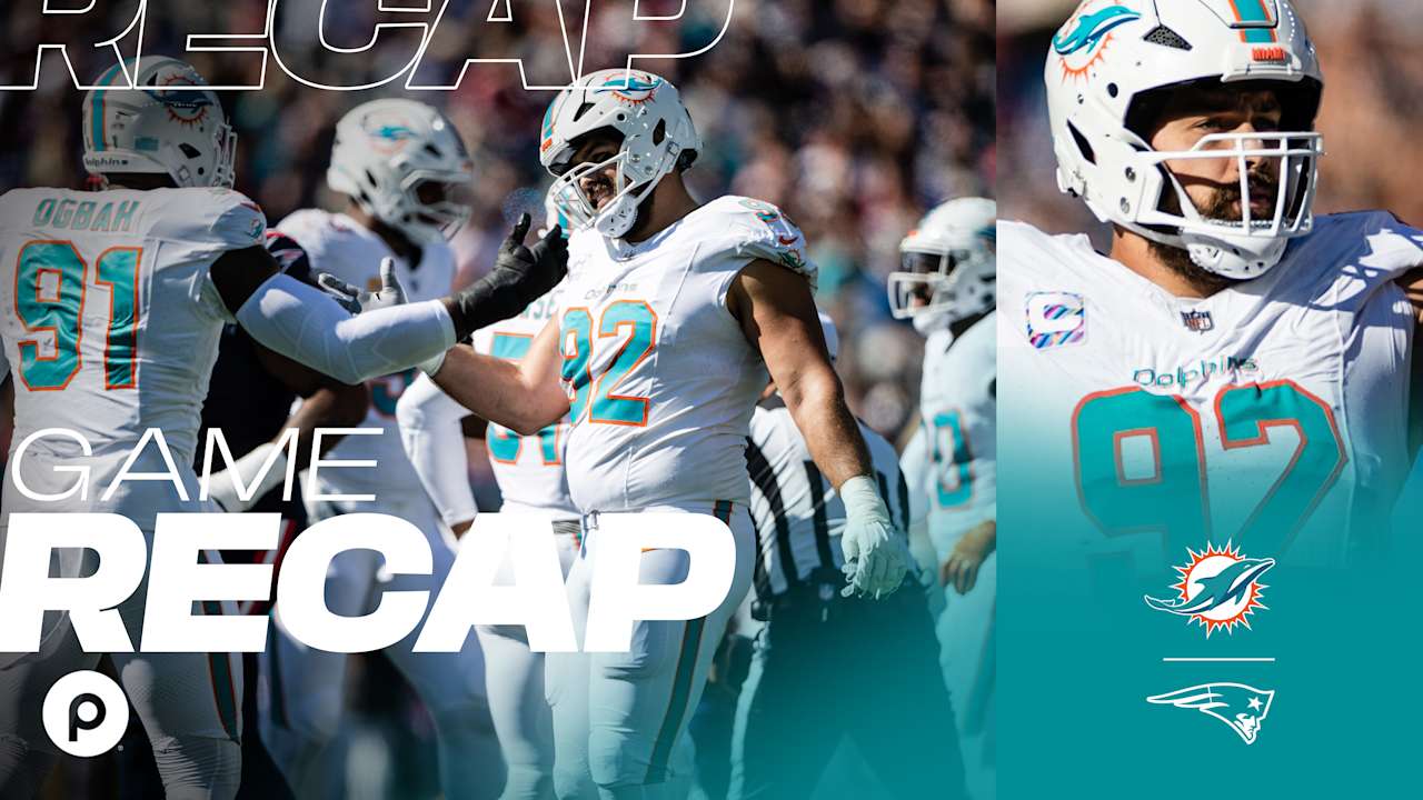 The ground game leads the Dolphins to a 15-10 victory over the New England Patriots