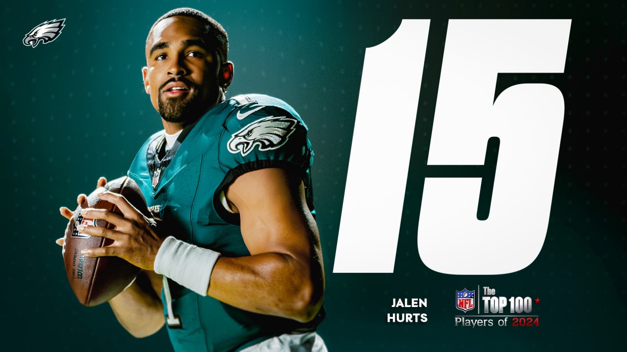 Where did Jalen Hurts land on the NFL Top 100 Players of 2024 list?