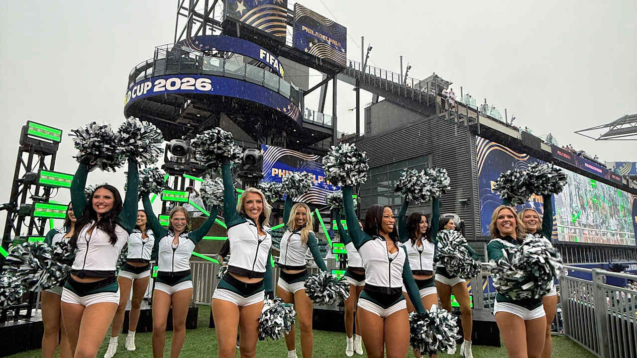Photo Gallery: Cheerleaders and Drumline perform on global stage