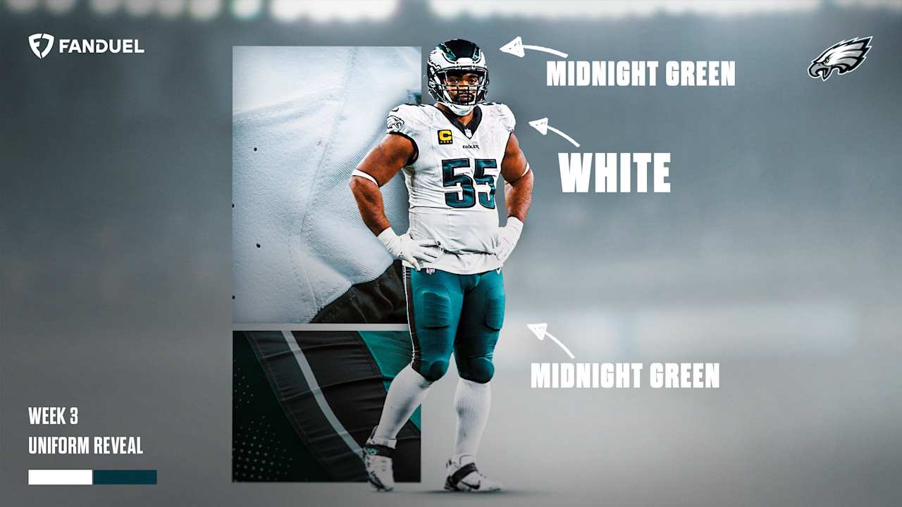 Eagles announce uniform combination for Week 3 vs. Saints