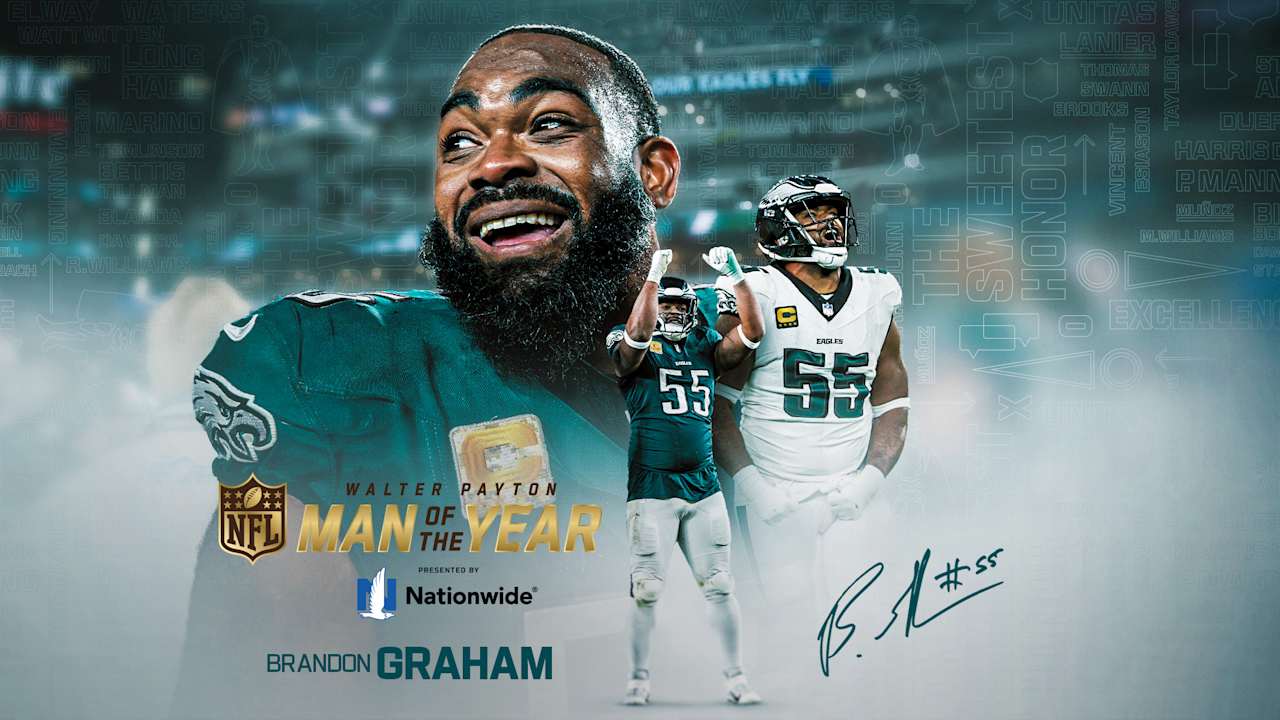 Brandon Graham is the Eagles’ 2024 Walter Payton Man of the Year Award