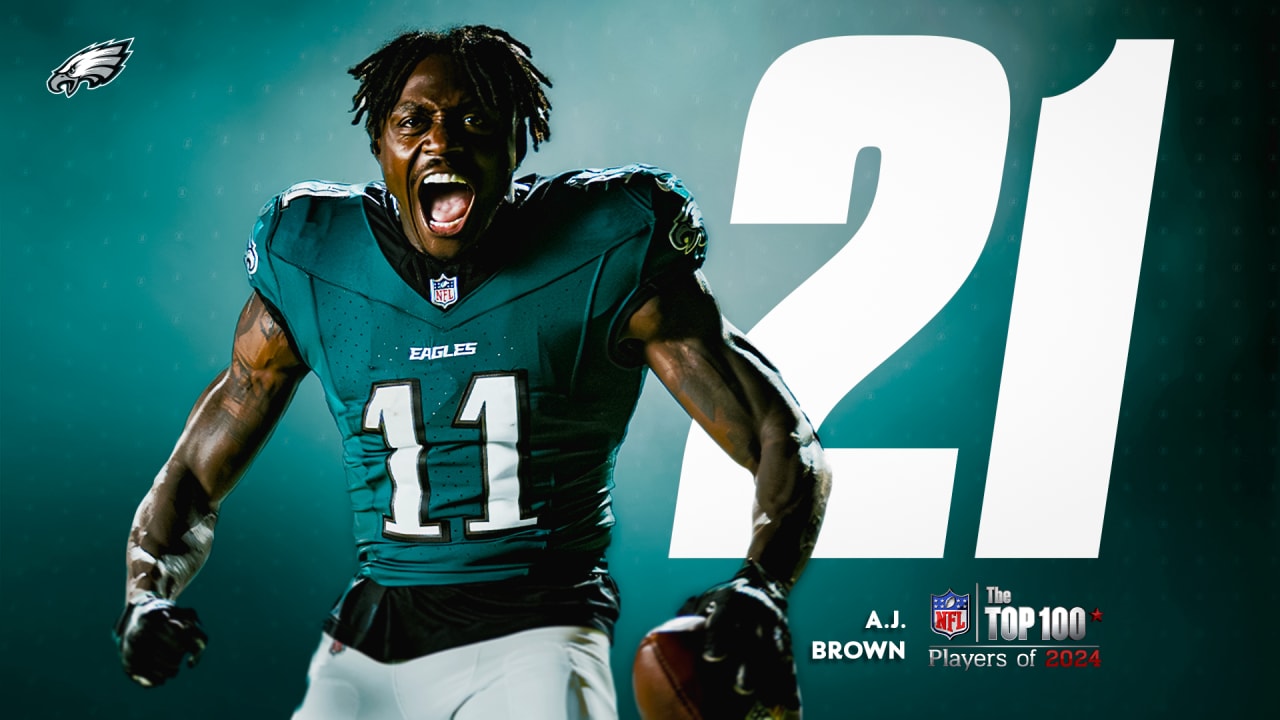 A.J. Brown joins Eagles teammates on NFL Top 100 Players of 2024 list 