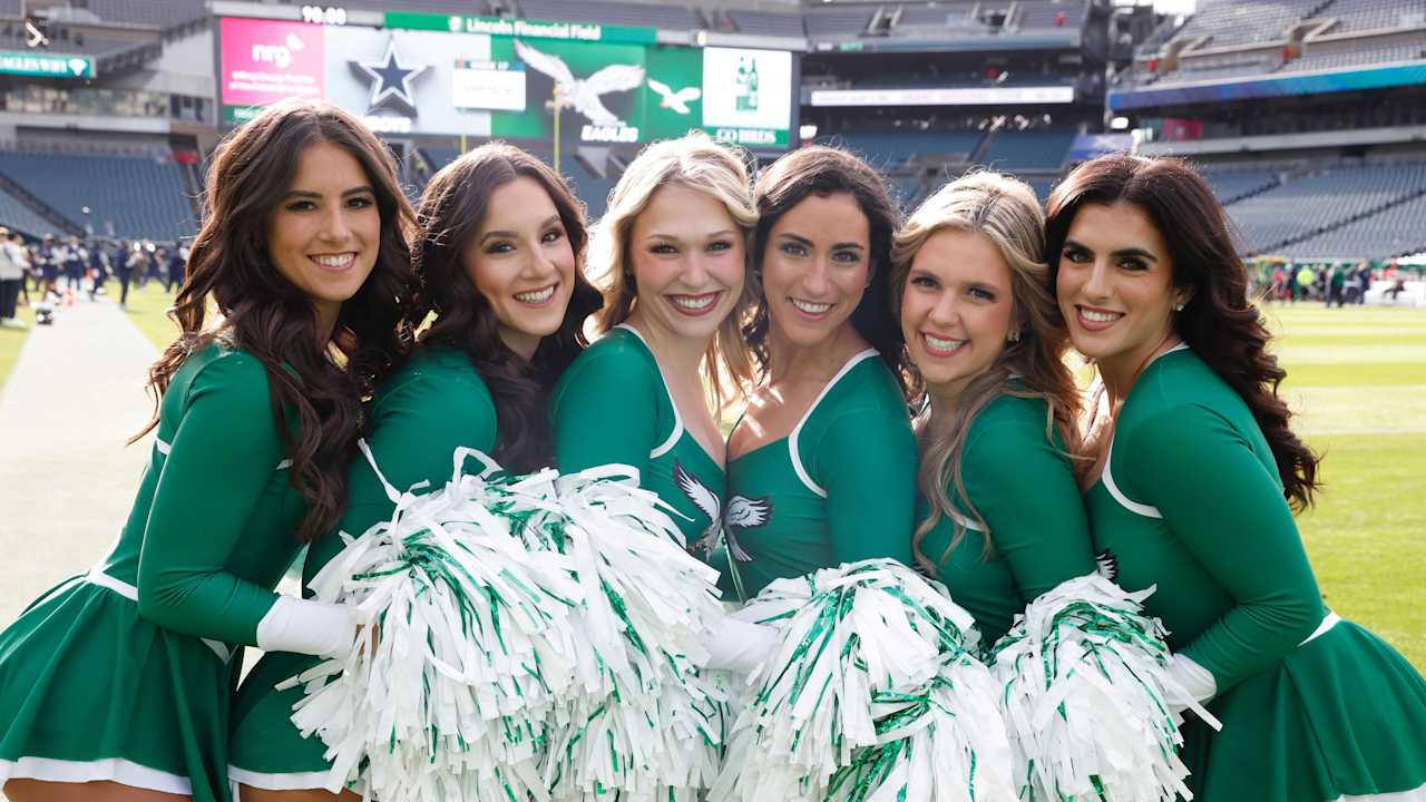 Inspiring Kelly Green Eagles Cheerleader Outfit Images