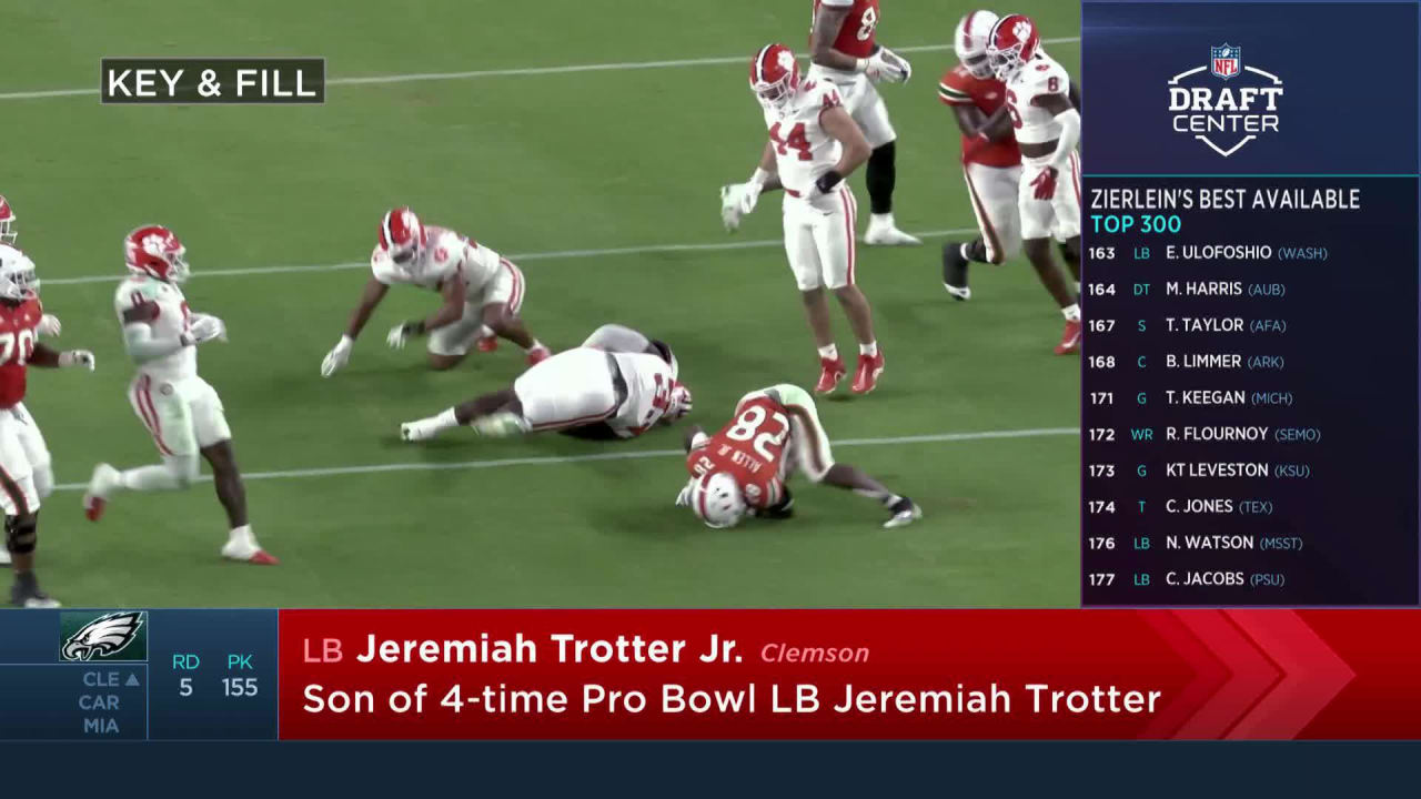 Eagles select Jeremiah Trotter Jr. with No. 155 pick in 2024 NFL Draft