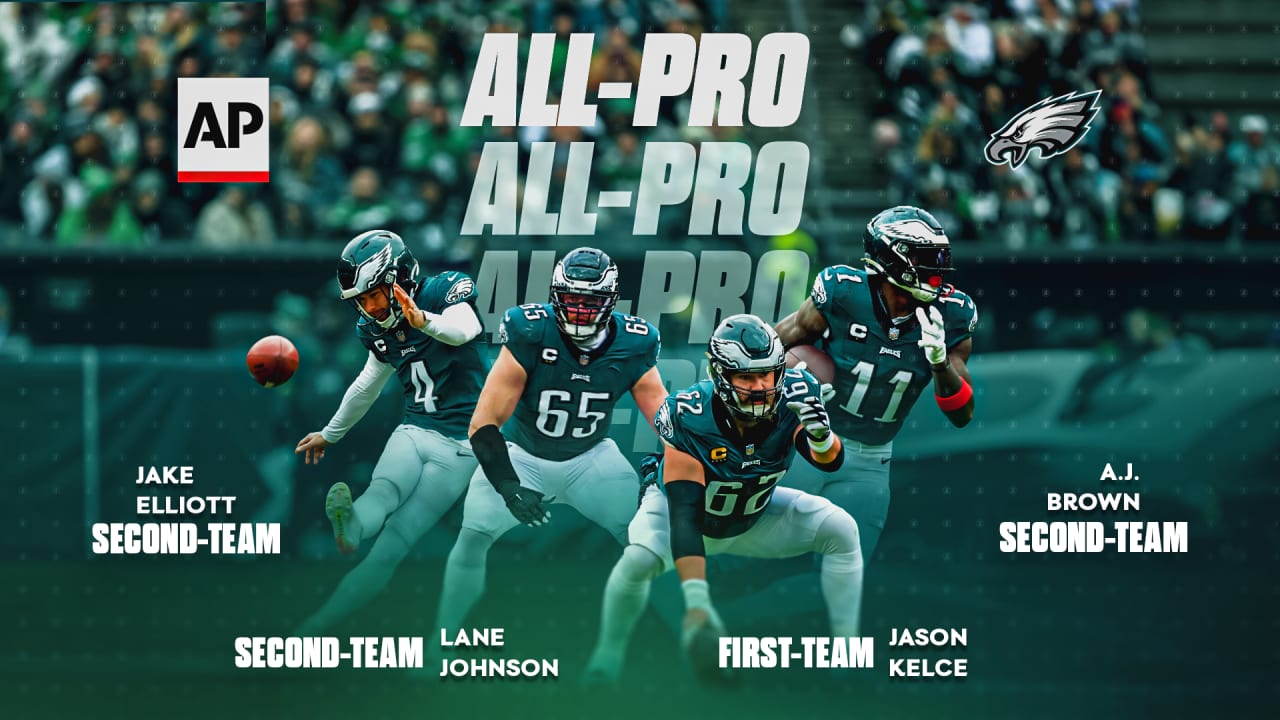Six Philadelphia Eagles Players Dominated in the Associated Press AllPro Teams and Pro Bowl
