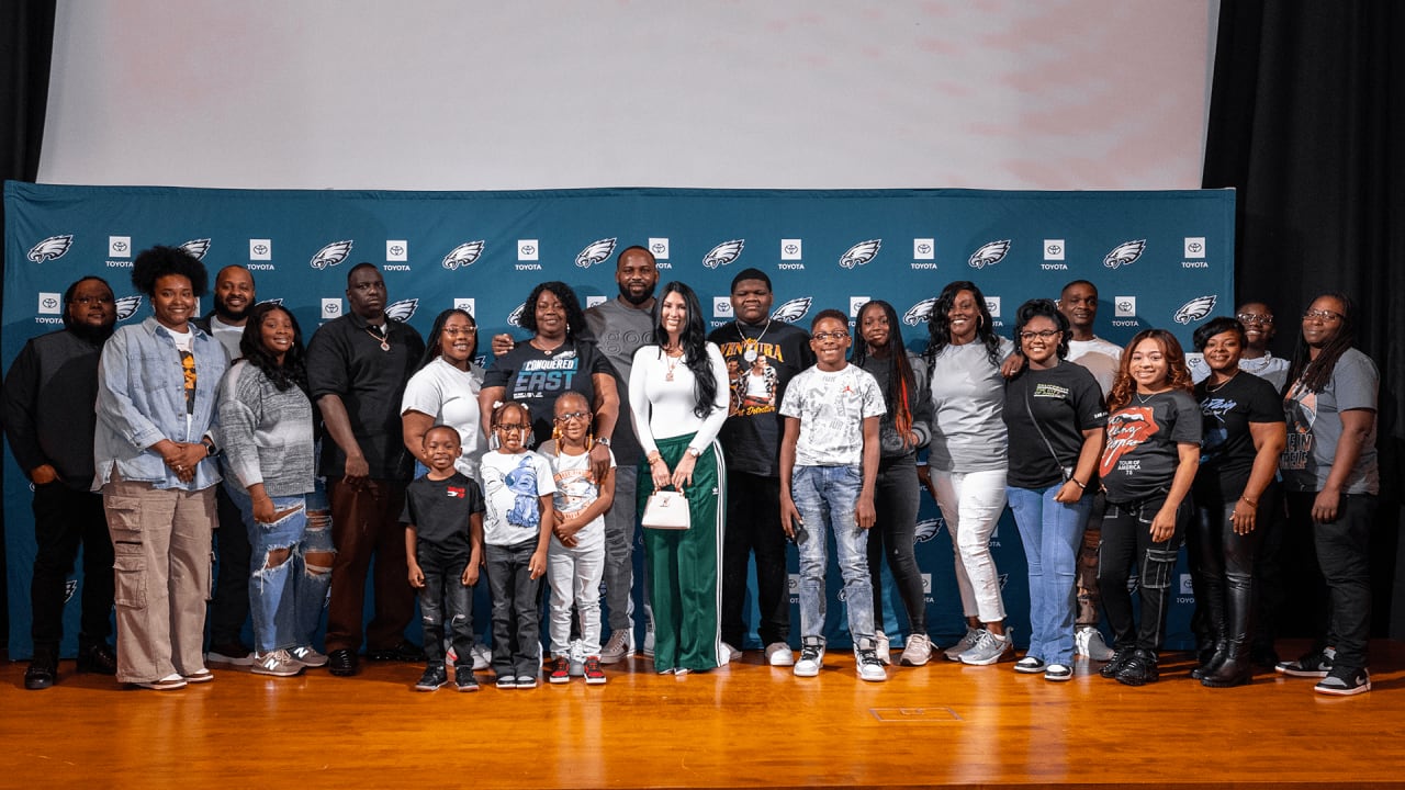 A family affair: Fletcher Cox and his loved ones share a special bond