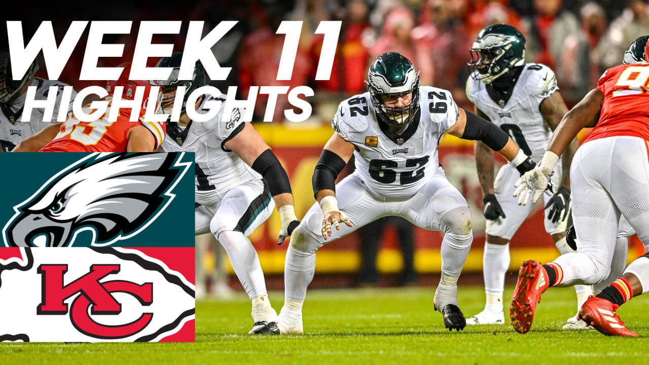 Game Highlights Eagles 21, Chiefs 17 Week 11