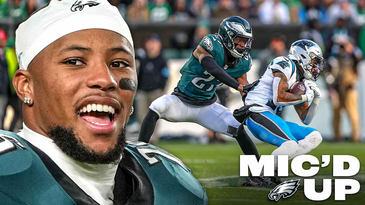 Saquon Barkley Mic'd Up in record-breaking game vs. Panthers