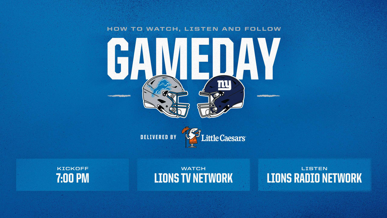 Detroit Lions kick preseason on the road against the New York Giants