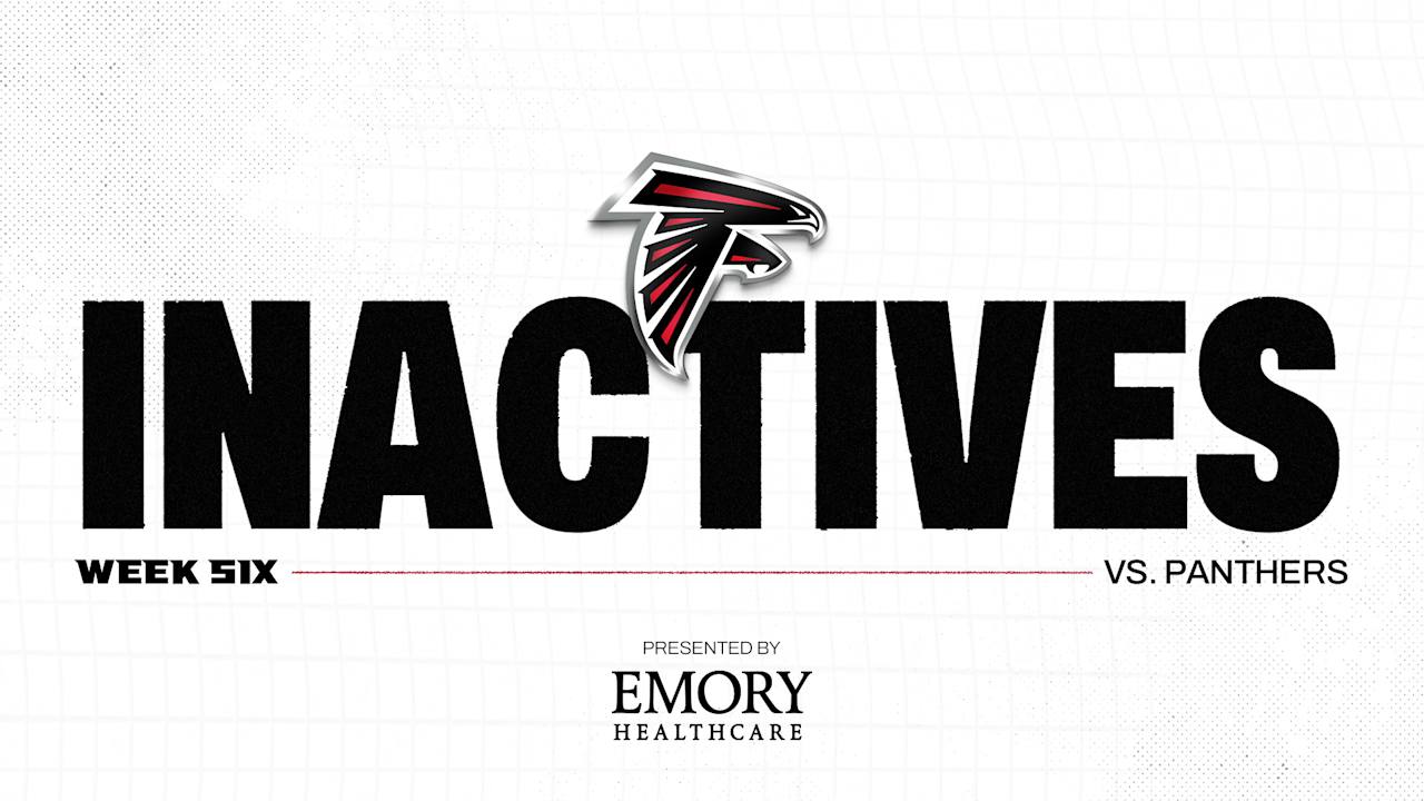 Falcons release inactives ahead of Week 6 matchup with Carolina