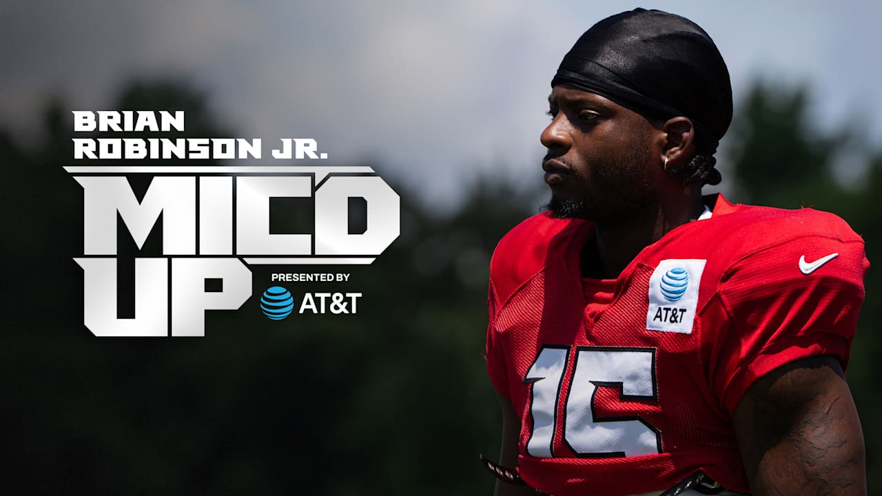Brain Robinson Jr. is mic'd up for AT&T Training Camp