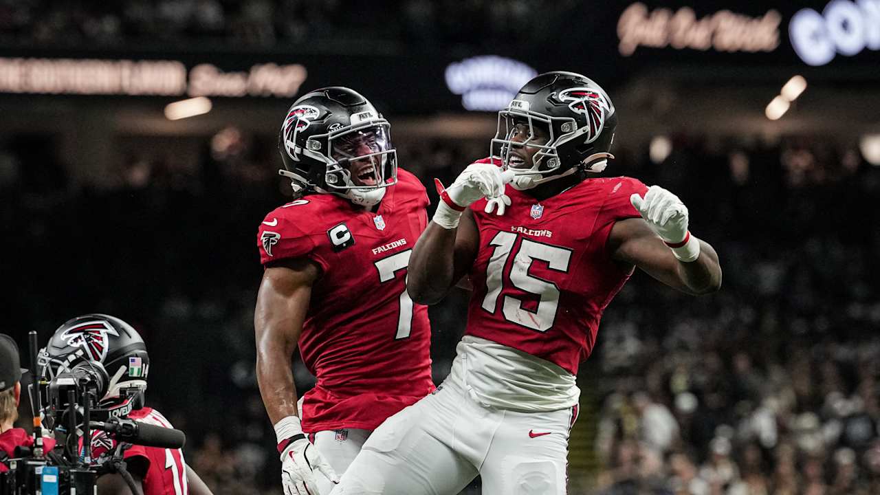 Brian Robinson Jr.'s second TD of 2026 boosts Falcons' lead to 20-7 vs ...