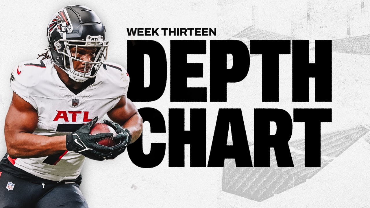 Falcons release depth chart heading into Week 13 of the 2023 regular season