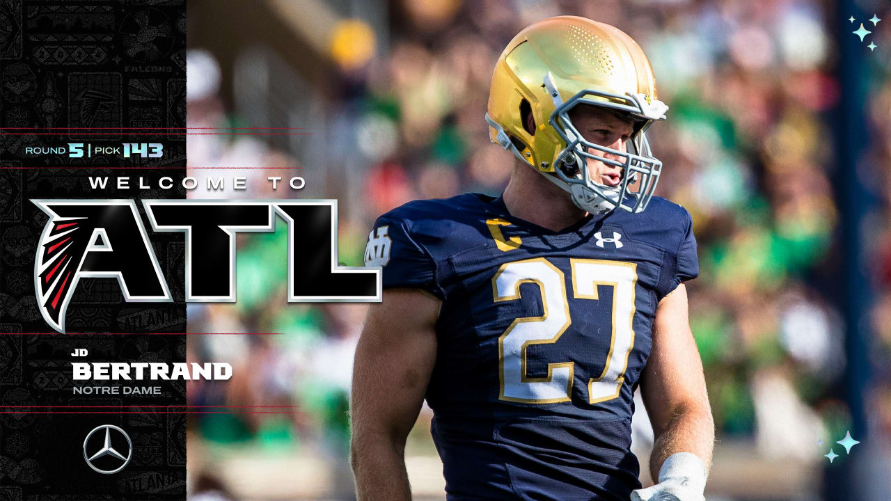 Falcons select ILB JD Bertrand with the No. 143 pick overall in 2024
