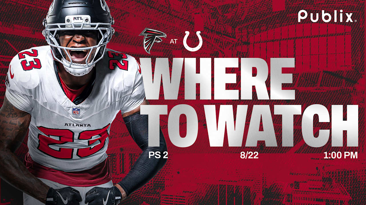 Where to watch Atlanta Falcons vs. Indianapolis Colts