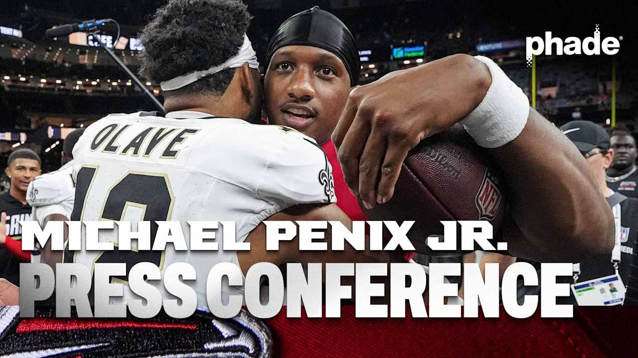 Michael Penix Jr. celebrates Atlanta Falcons win over New Orleans ...