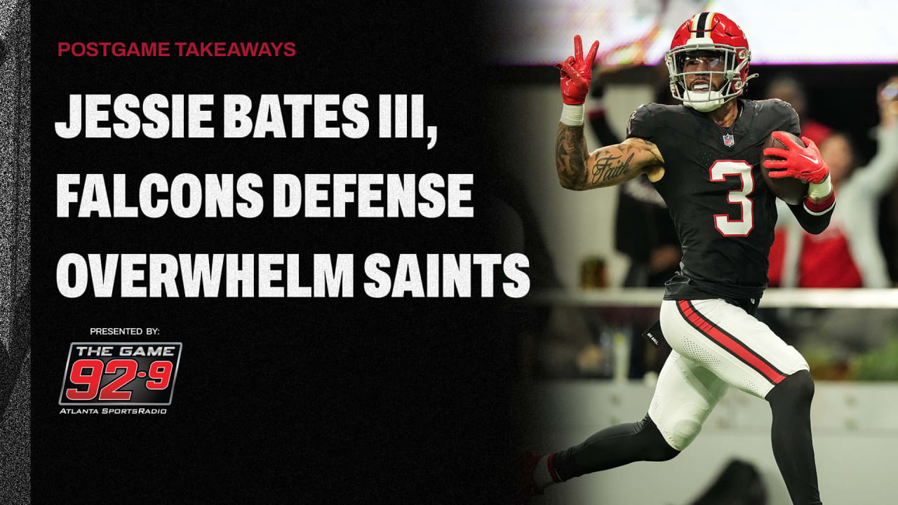 'No. 3 is special. Let's start off there': Jessie Bates III, Falcons defense shows strength in win vs. Saints