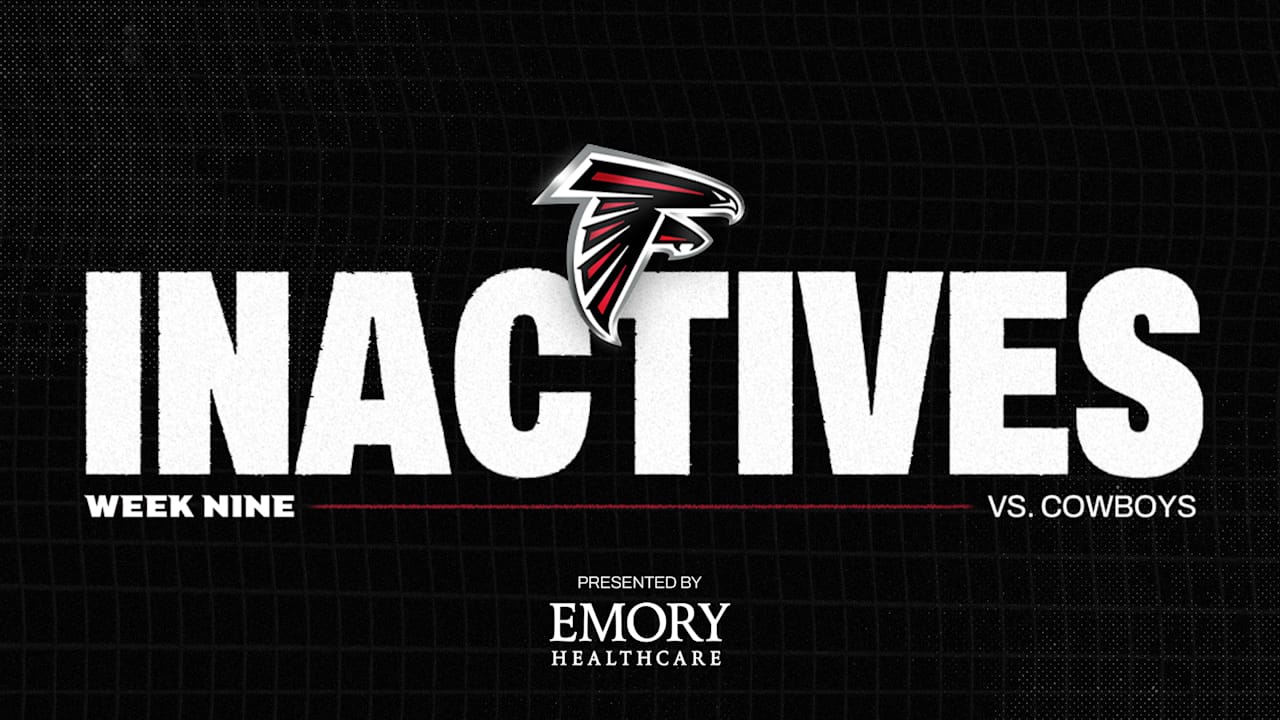 Atlanta Falcons inactive in Week 9 against Dallas Cowboys