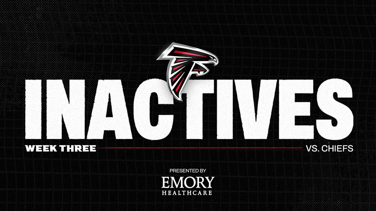 Falcons release inactives list ahead of Sunday Night Football matchup with Kansas City Chiefs