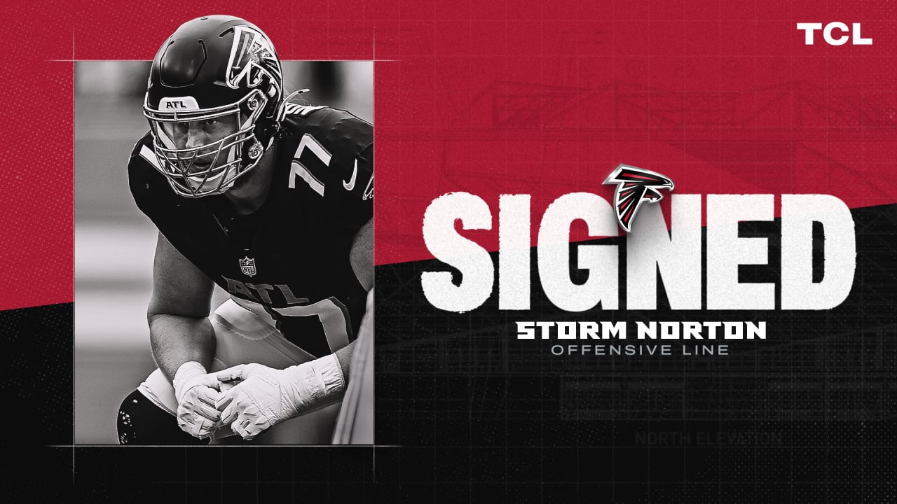 Falcons sign offensive lineman Storm Norton
