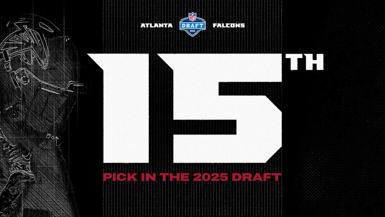 2025 NFL Draft order Falcons hold No. 15 pick