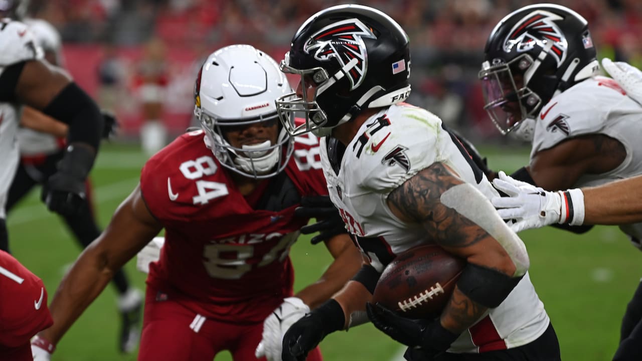 Nate Landman intercepts the Kyler Murray pass vs. Arizona Cardinals