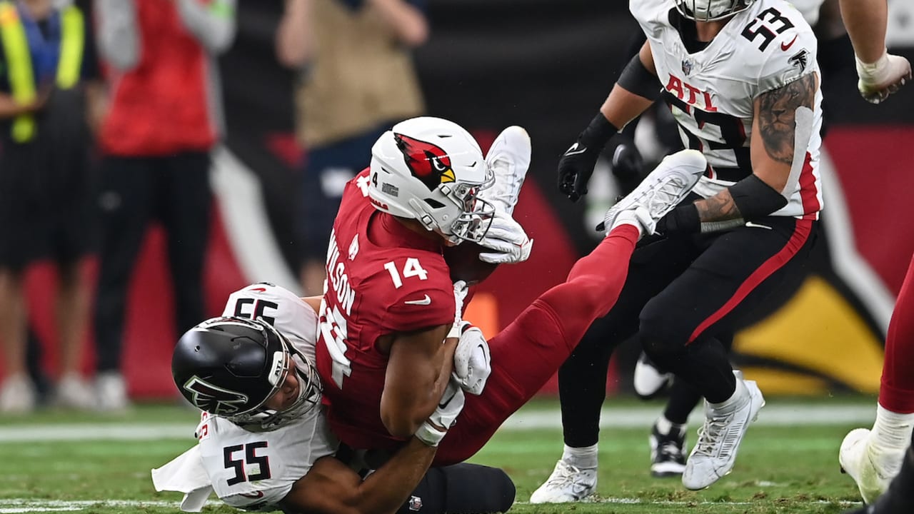 Kaden Elliss' speedy blitz sparks Falcons' first sack of Murray