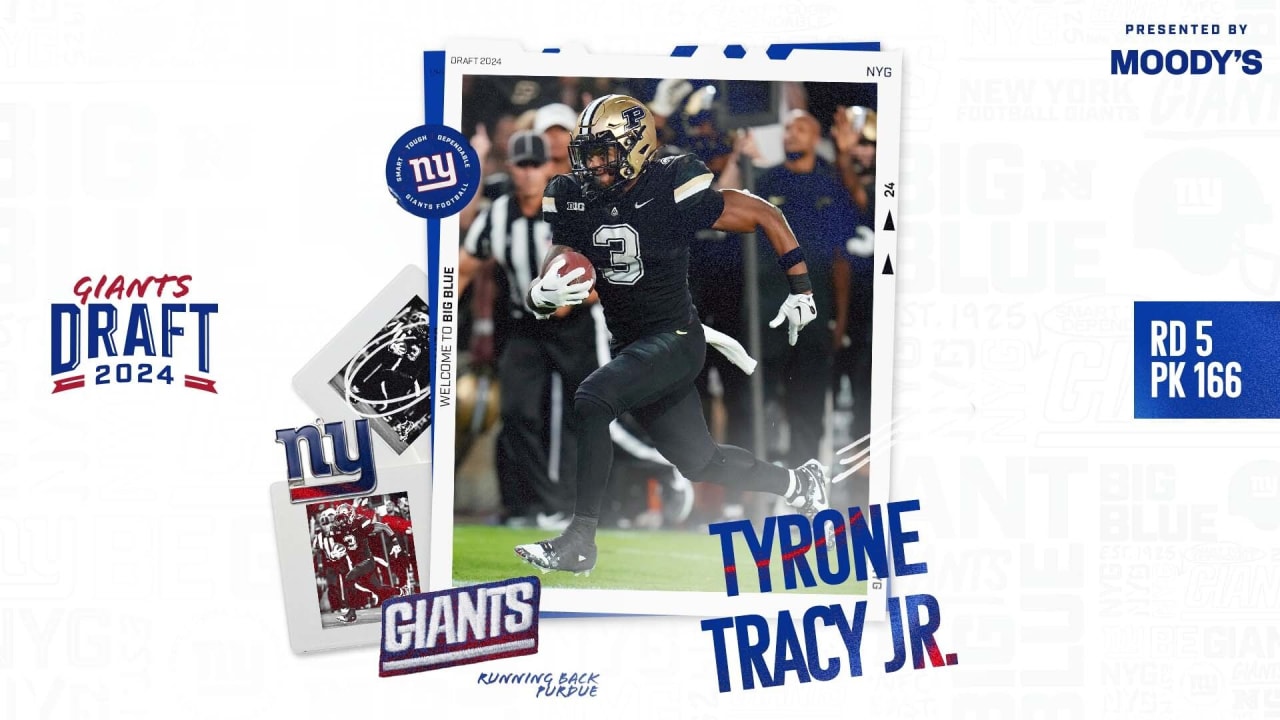 Giants select RB Tyrone Tracy Jr. with 166th pick in 2024 NFL Draft 