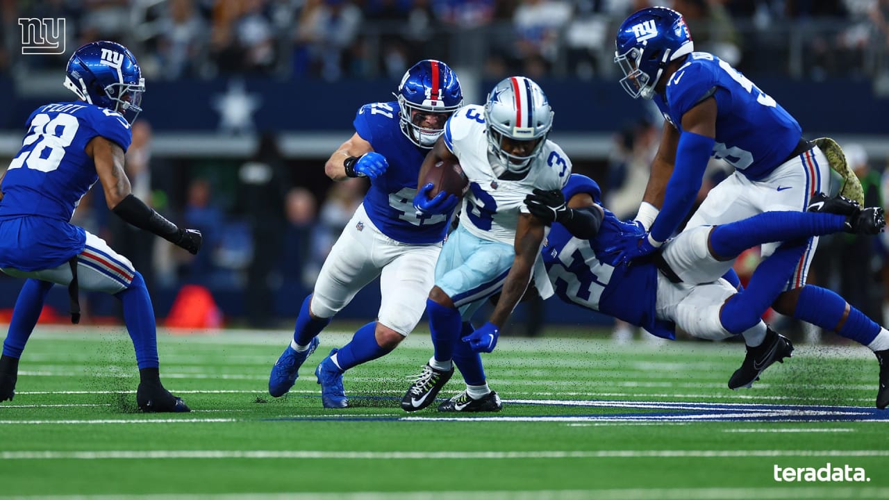 Notes & Stats Giants vs. Cowboys Recap