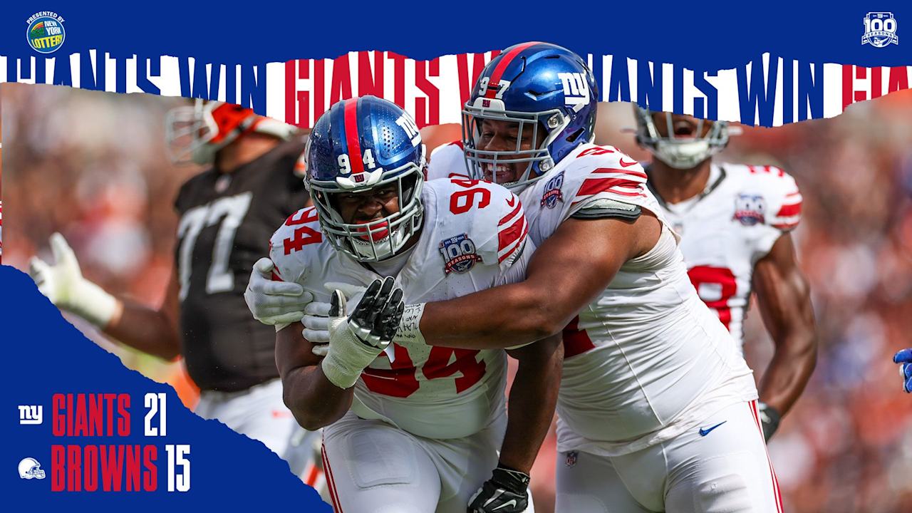 Instant Analysis: Giants defeat Browns, 21-15