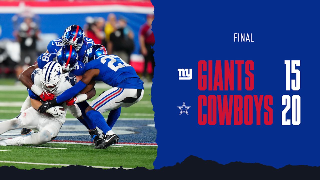 Instant Analysis: Giants fall to Cowboys, 20-15