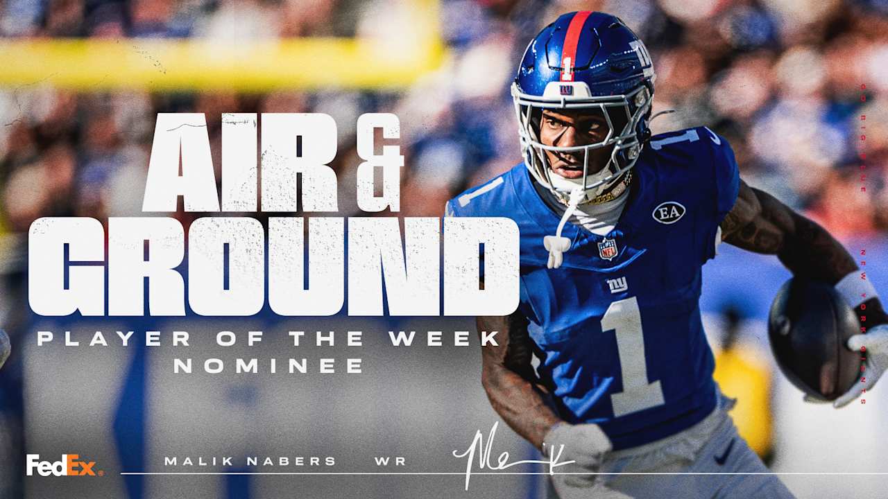 Malik Nabers nominated for FedEx Air & Ground NFL Player of the Week ...