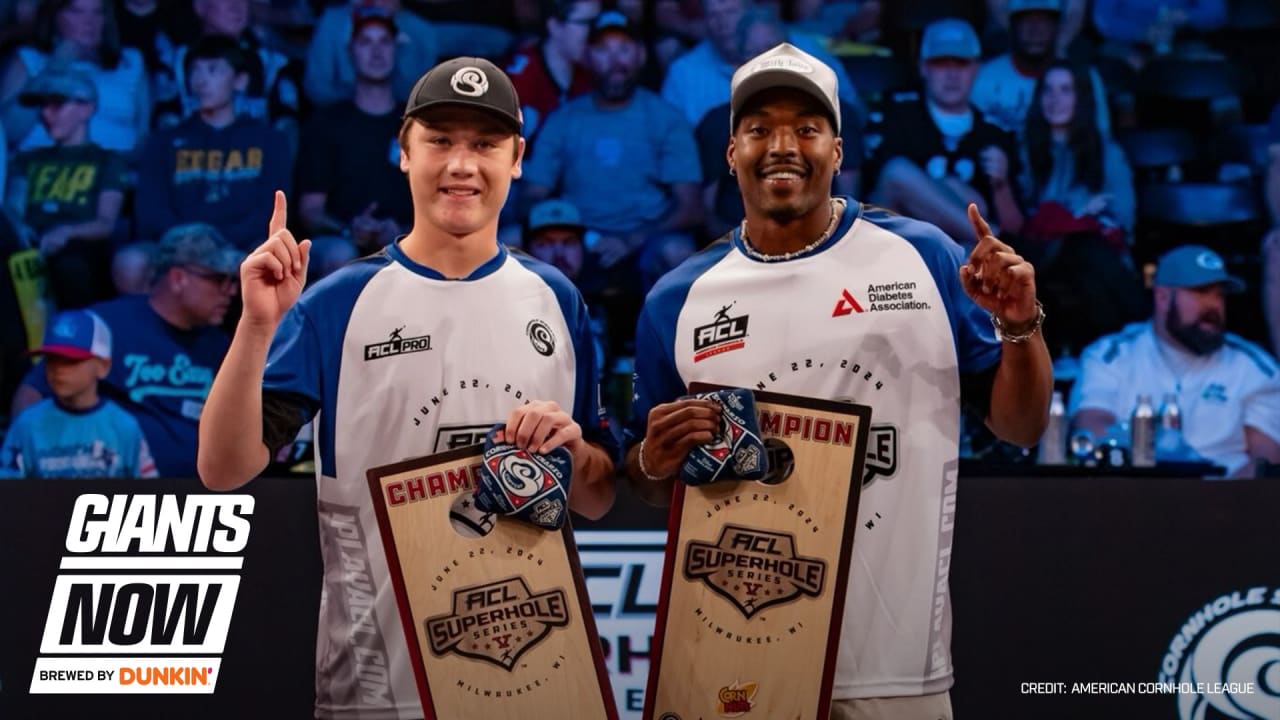 Giants Now: Jason Pinnock wins American Cornhole League Celebrity Series