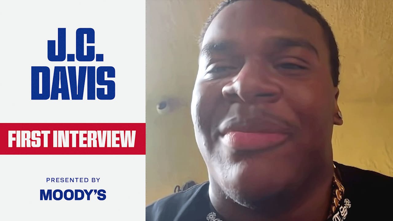 J.C. Davis' first interview with the Giants