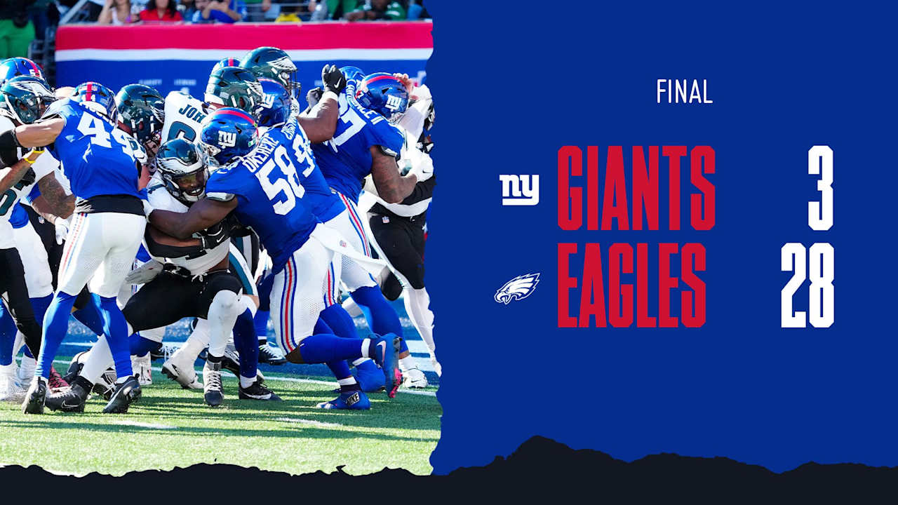 Instant Analysis: Giants fall to Eagles, 28-3