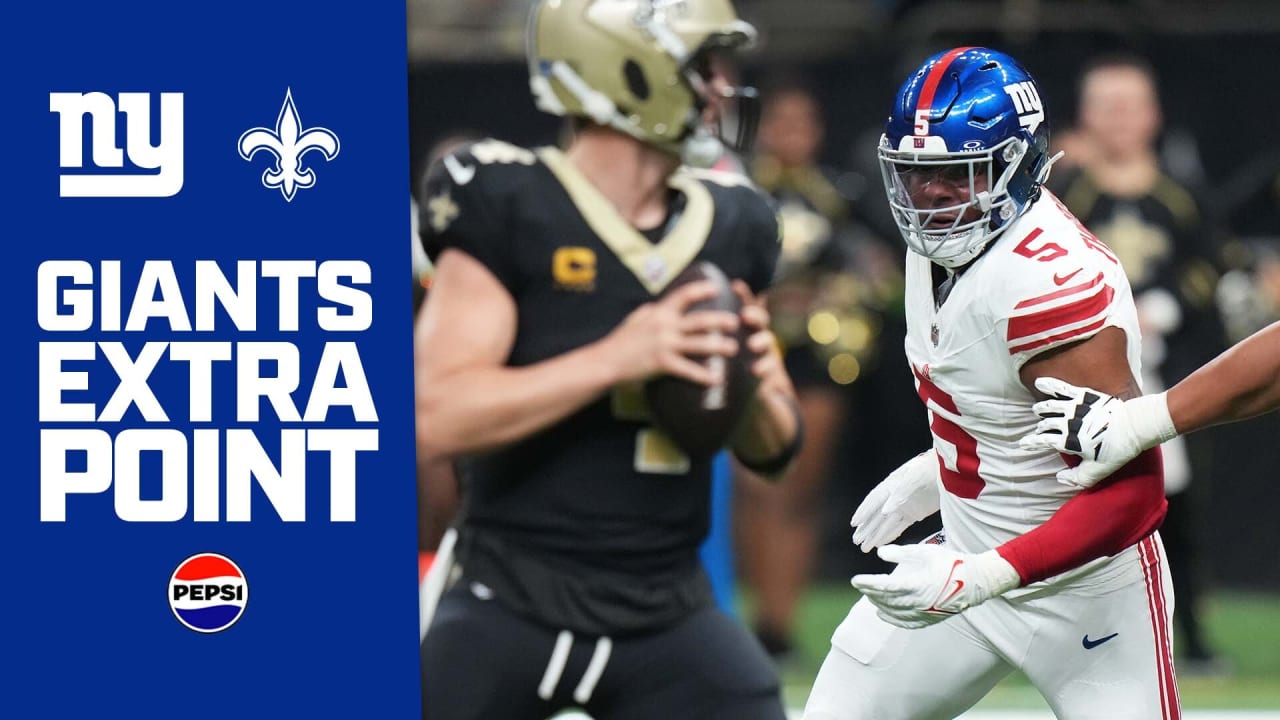 Giants Extra Point Giants vs. Saints Recap