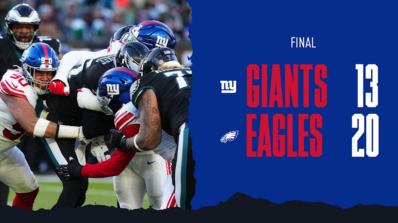 Instant Analysis: Giants fall to Eagles, 20-13