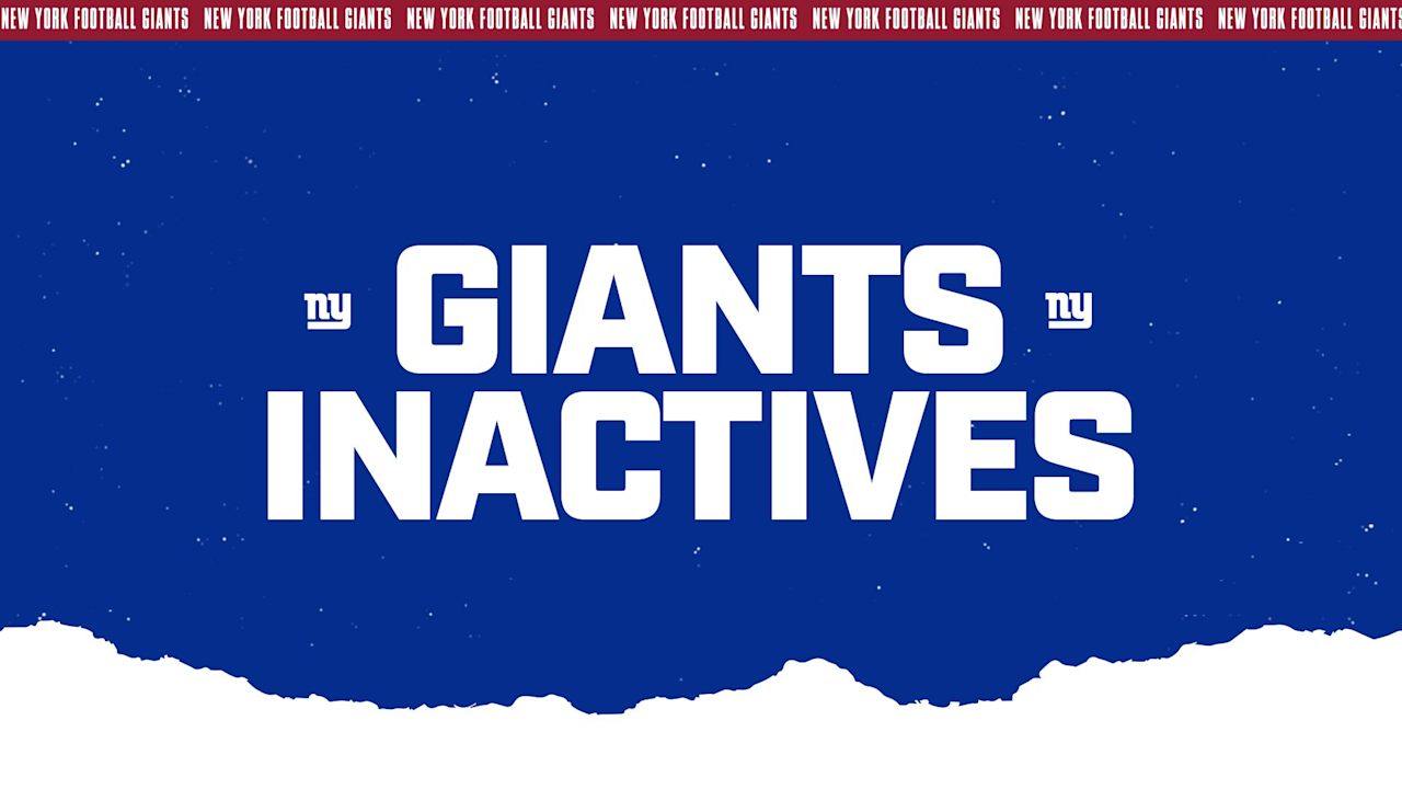 NFL Week 3 Inactives: Who’s in, who’s out for Giants at Browns