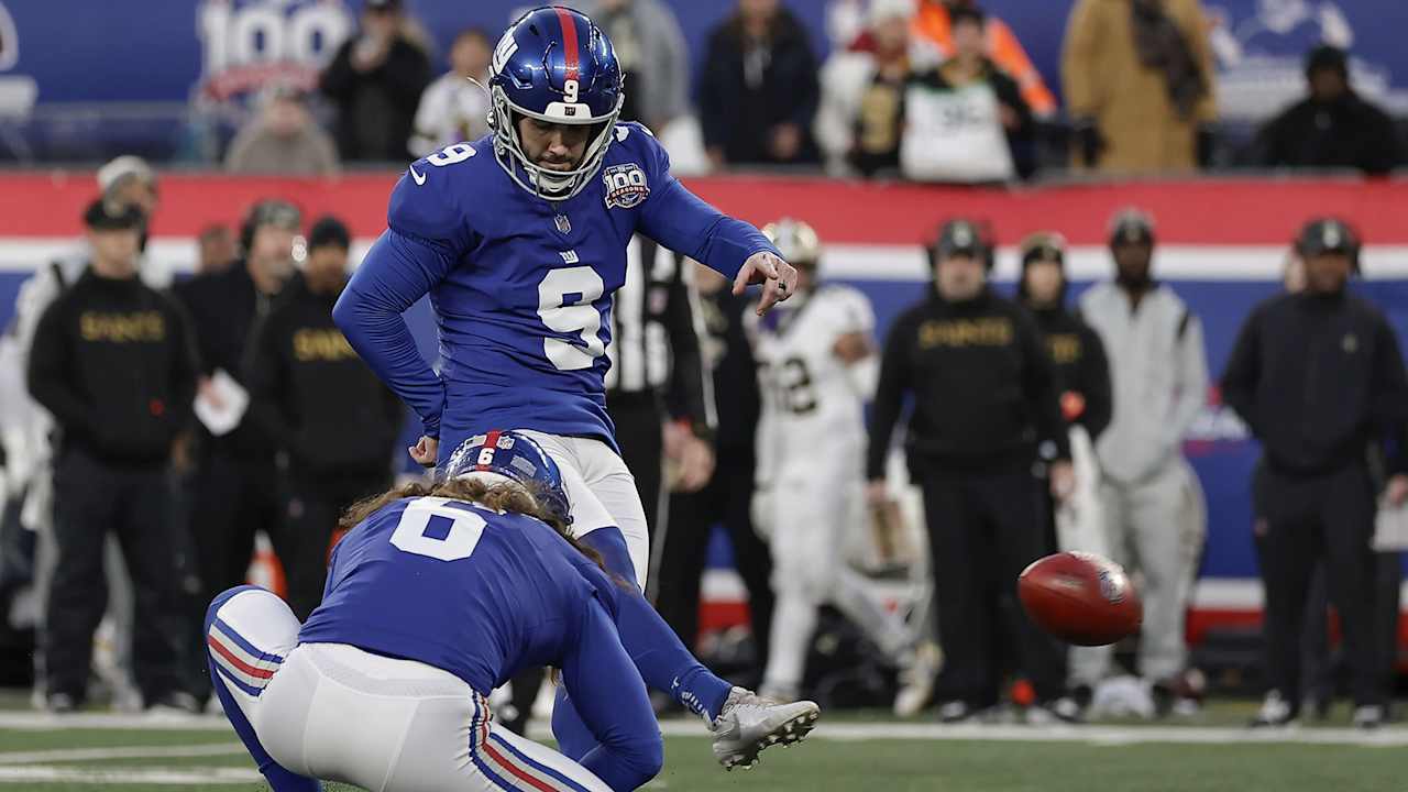 Saints block field goal to seal loss for Giants