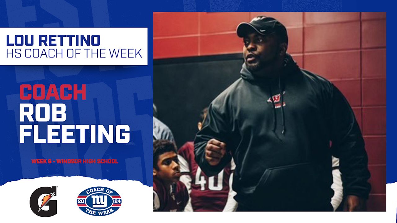 Giants Name Windsor’s Fleeting Coach of the Week